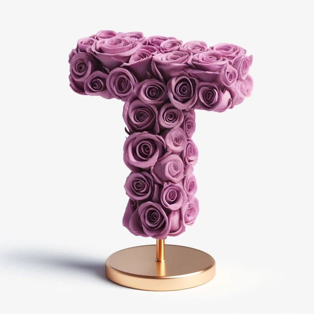 Tyche Purple Rose Lamp - Imaginary Worlds