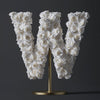 Whisper White Rose Letter W Lamp - Imaginary Worlds