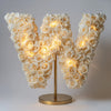 Whisper White Rose Letter W Lamp - Imaginary Worlds