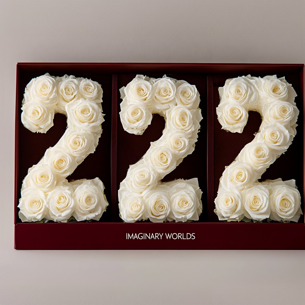 White Harmony 222 Rose Box - Imaginary Worlds