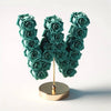 Windsor Teal Rose Letter W Lamp - Imaginary Worlds