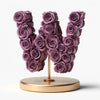 Wisteria Purple Rose Letter W Lamp - Imaginary Worlds