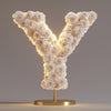 Yale White Rose Letter Y Lamp - Imaginary Worlds