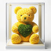 Yellow Rose Bear with Green Roses Heart - Imaginary Worlds