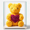 Yellow Rose Bear with Red Roses Heart - Imaginary Worlds