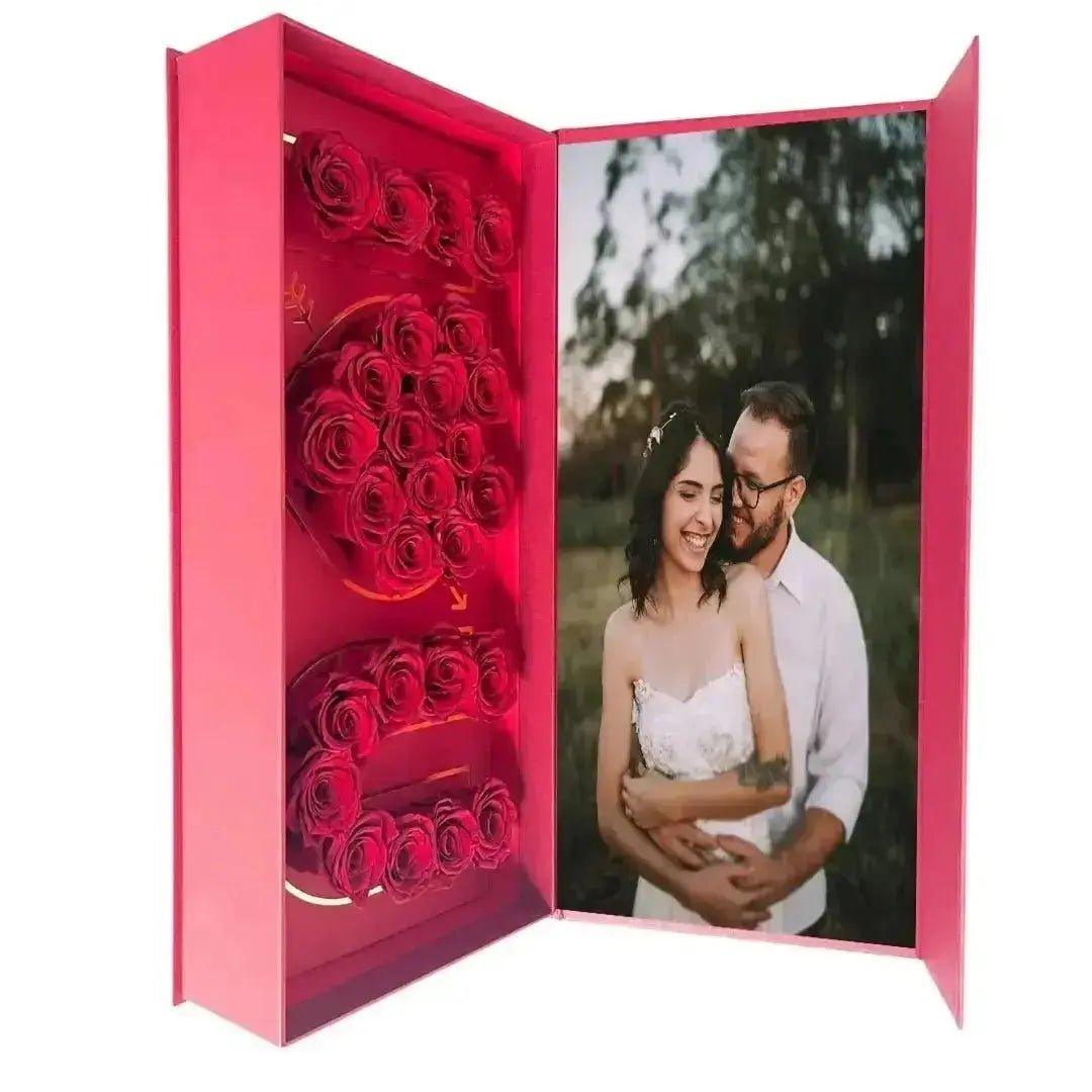 26 Forever Roses Personalized Photo Rose Box - Imaginary Worlds