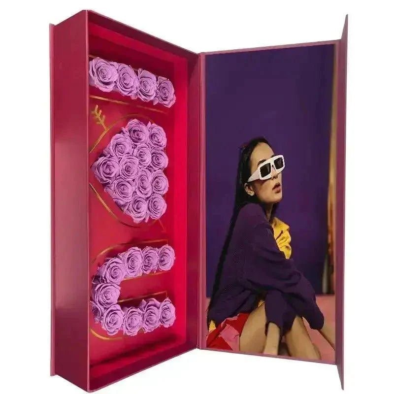 Anniversary Edition Forever Rose Box with Photo - Imaginary Worlds