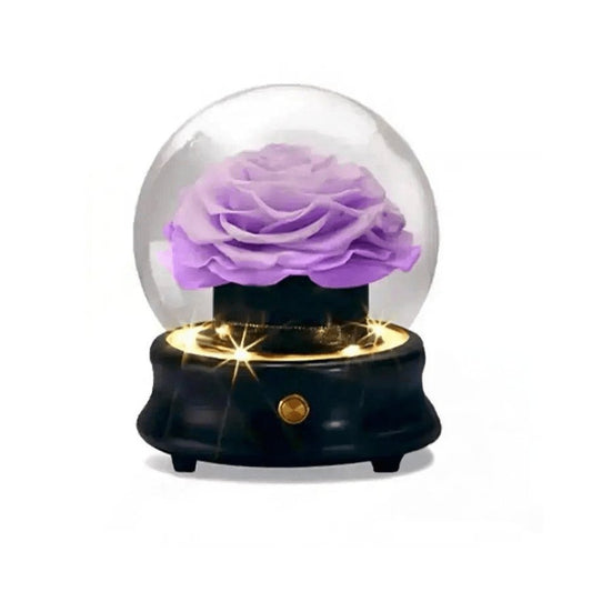Eternal Bloom ForeverRose Bluetooth Speaker in Purple - Imaginary Worlds
