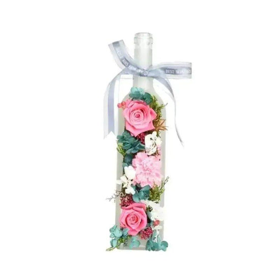 Floral Harmony Wine Bottle - Imaginary Worlds