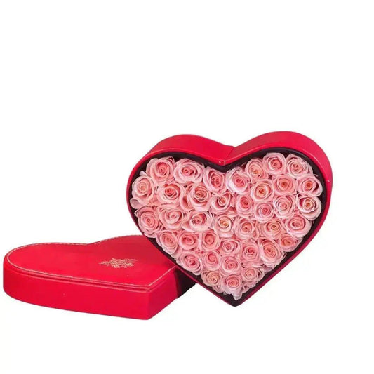 Heartfelt Elegance: Forever Roses in a Heart-Shaped Box - Imaginary Worlds