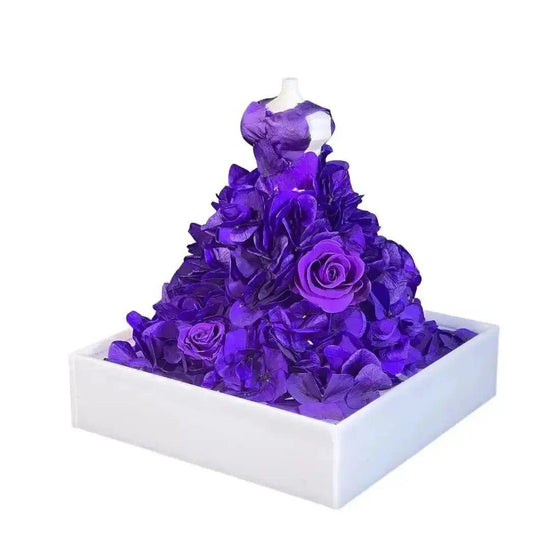 Hydrangea Elegance: Miniature Floral Dress - Imaginary Worlds