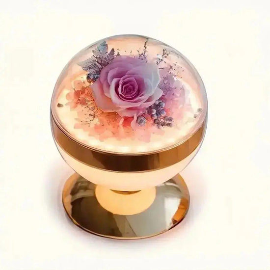 Timeless Blossom: The Eternal Floral Radiance Flower Lamp - Imaginary Worlds